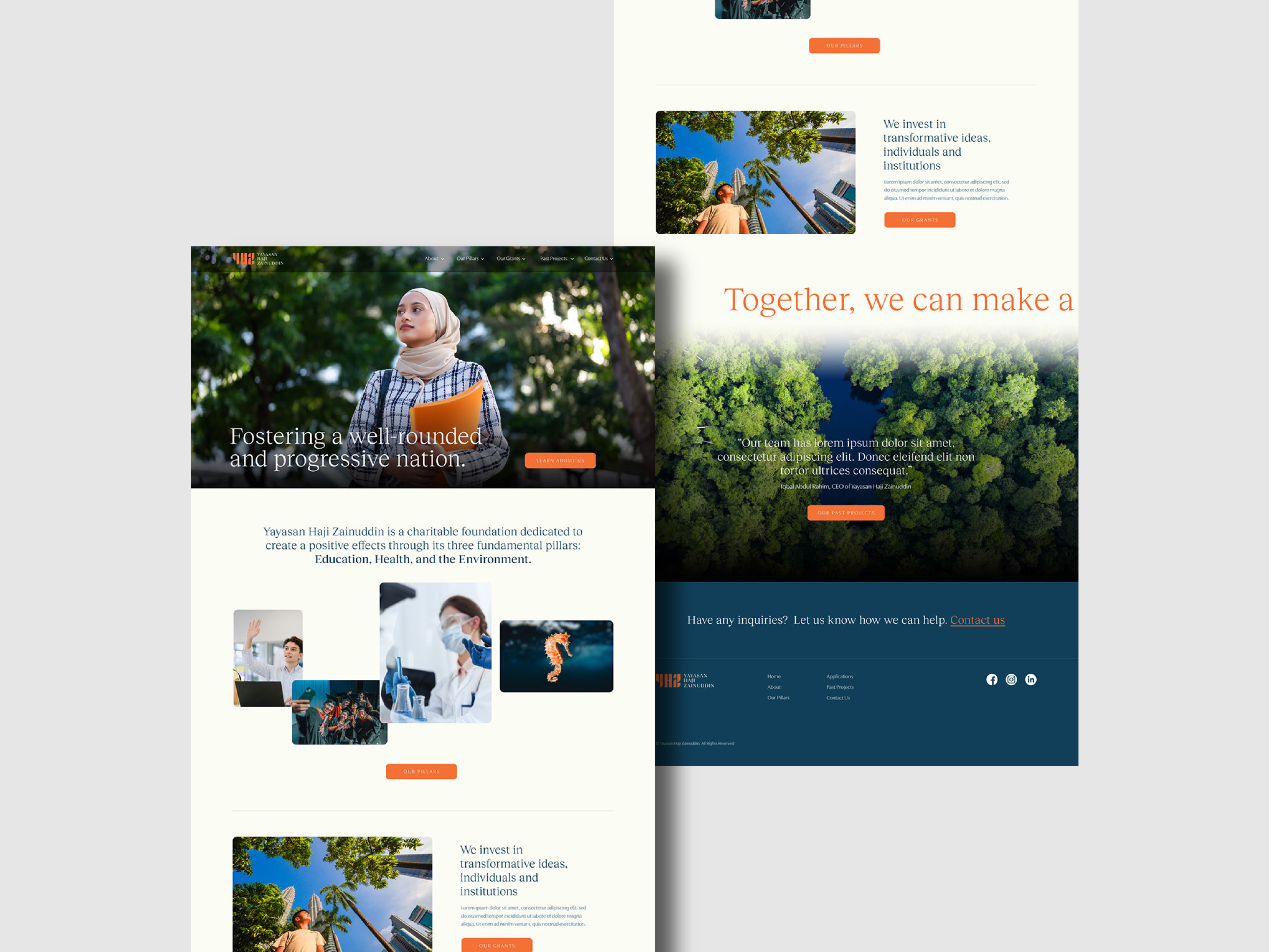Yayasan Haji Zainuddin Foundation Website