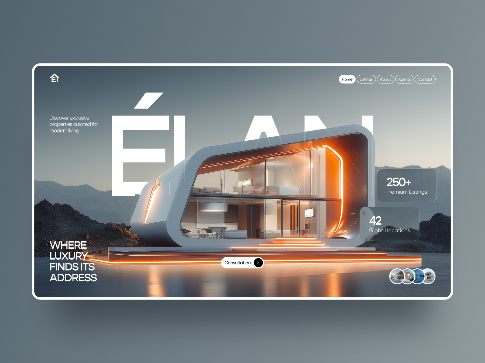ÉLAN - Real Estate UI design