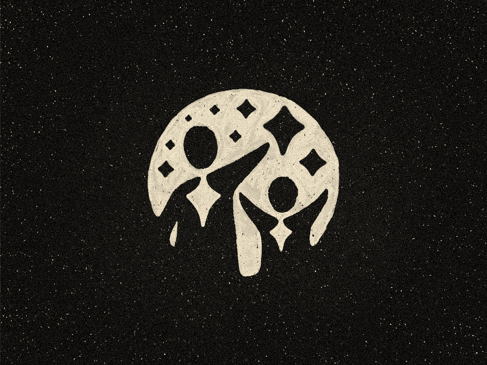 In the sky ✦ Symbol christian church father god heaven holy illustration logo logodesign logotype moon moonlight night sketch sky son spirit star stars teaching