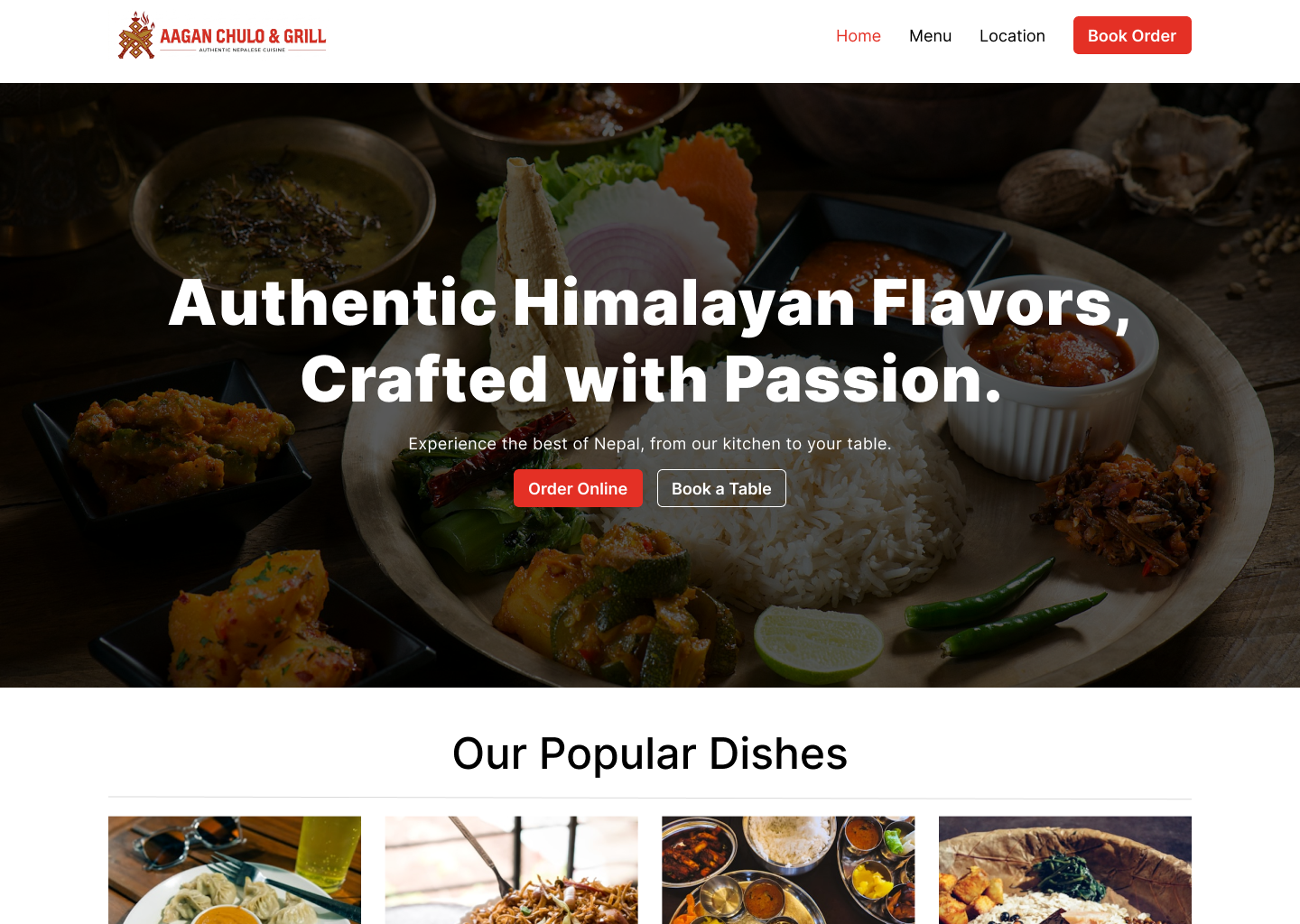 Restaurant Landing Page - Daily UI challenge daily ui challenge dailyui landing page restaurant landing page restaurant webpage restaurant website ui ui design uiux design web design