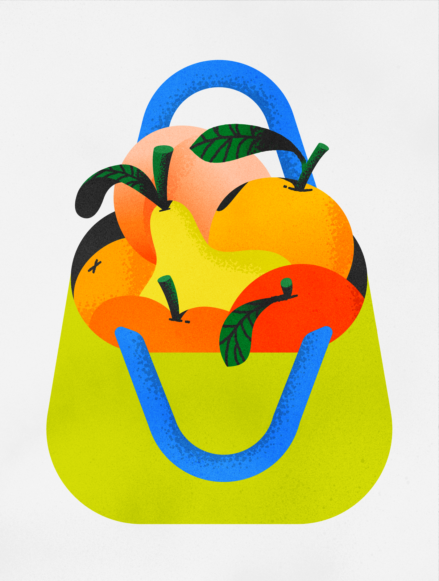 bag of goodie art design illustration procreate texture