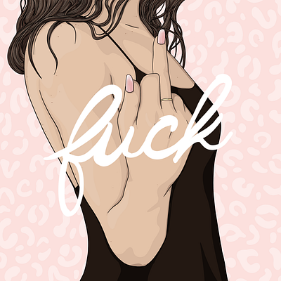 Fuck beauty design illustration portrait