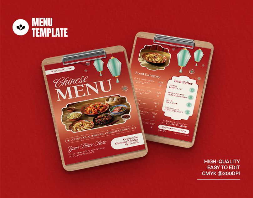 Chinese Restaurant Menu asian chinese design food menu menu design restaurant solasome template