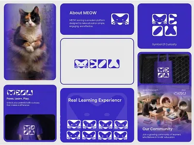 Wordmark Meow Logo brand animal brand logo cat brand identity cat cafe logo cat logo clean typography logo creative logo cute logo design meow logo design minimal logo minimal logo design minimalist branding modern brand identity modern logo modern wordmark monogram logo pet brand logo pet grooming logo pet shop logo playful logo design wordmark logo