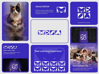 Wordmark Meow Logo brand