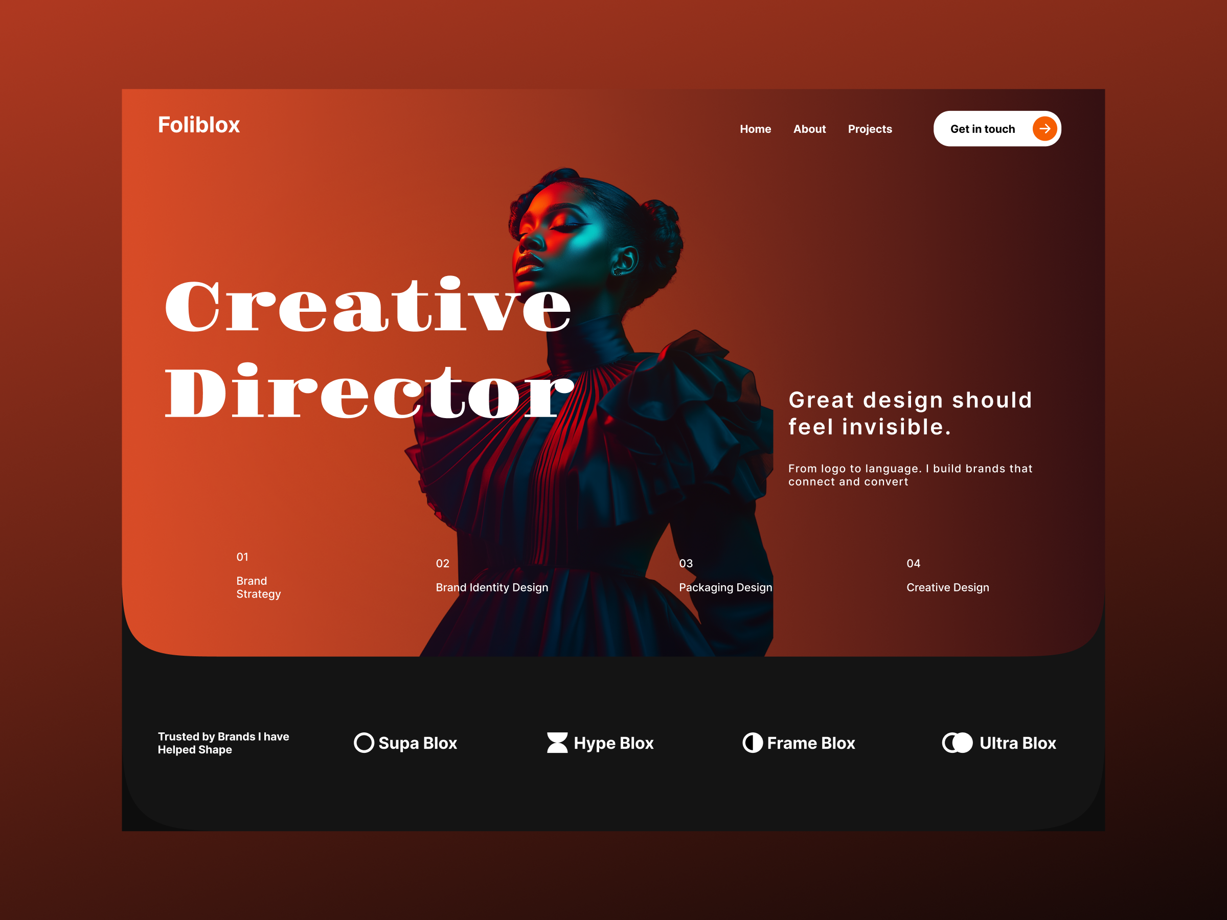 Modern Portfolio Website UI Exploration