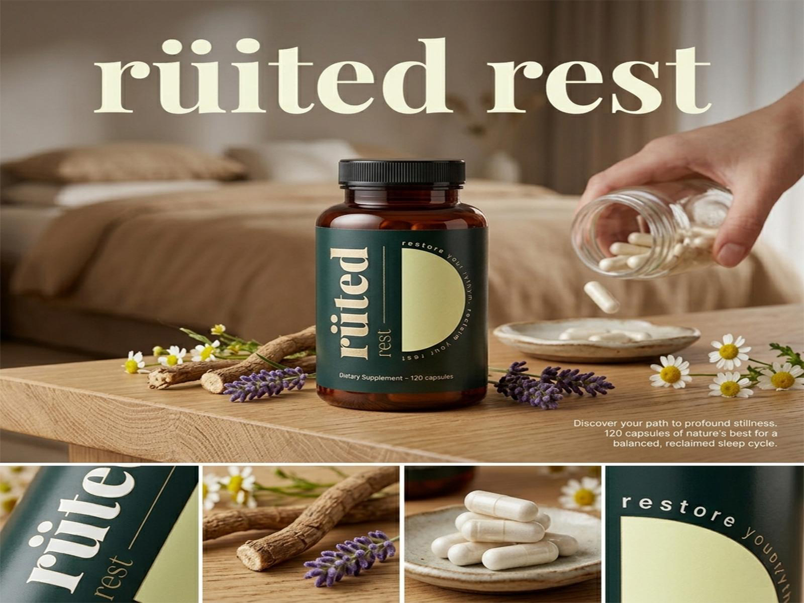 Rest Daily Capsule Supplement Label Design graphic design landing page supplement label design uiux web design web development webdesign website website design wordpress