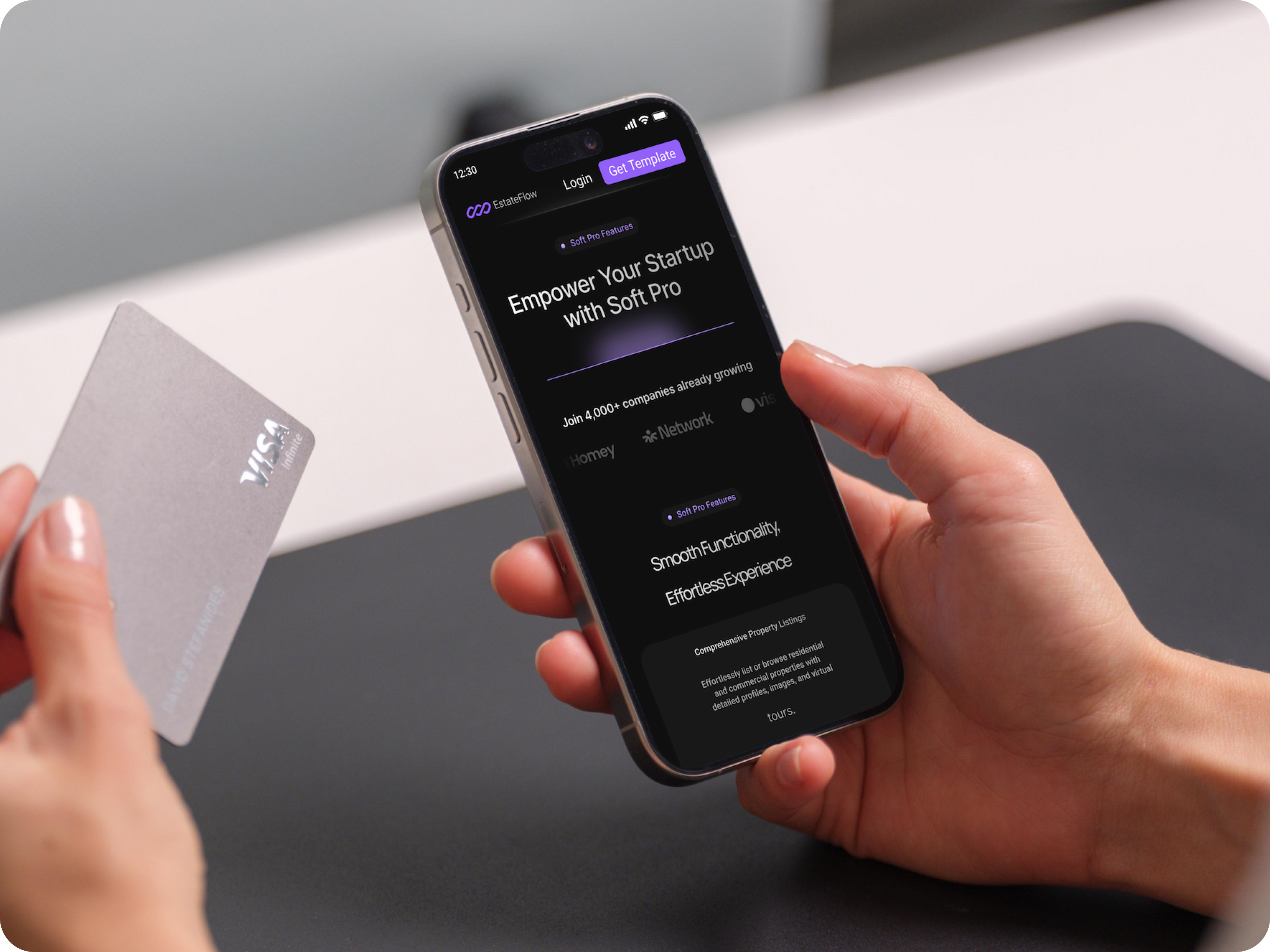 EstateFlow – Real Estate SaaS Features Showcase branding design figma figma design figma design website figma landing page figma website ui ui ux design