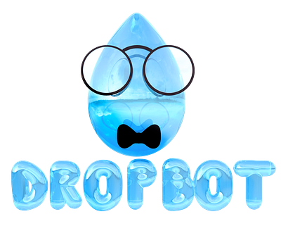 the Dropbot 3d design graphic design illustration logo typography vector