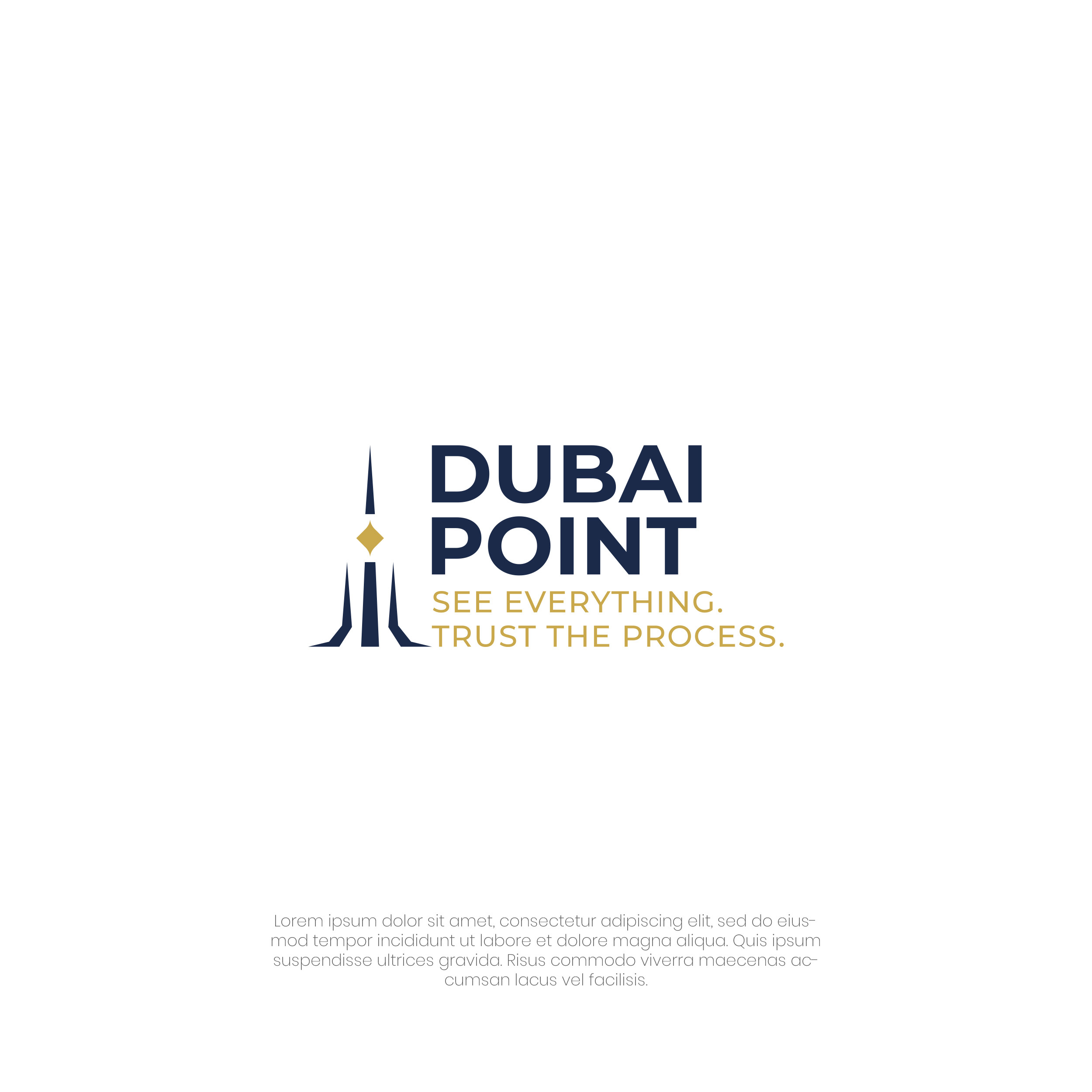 Dubai high-tech modern real estate company logo. agent apartment architecture building business concept construction estate home house housing investment modern mortgage office property real real estate rent residential