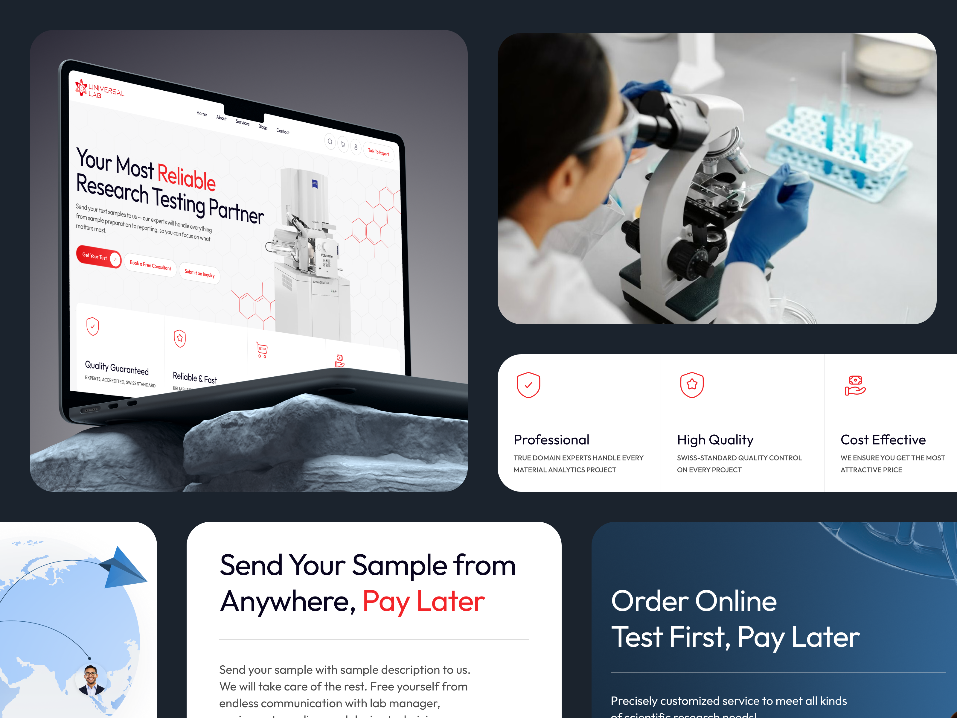 Modern Research Platform Website Design
