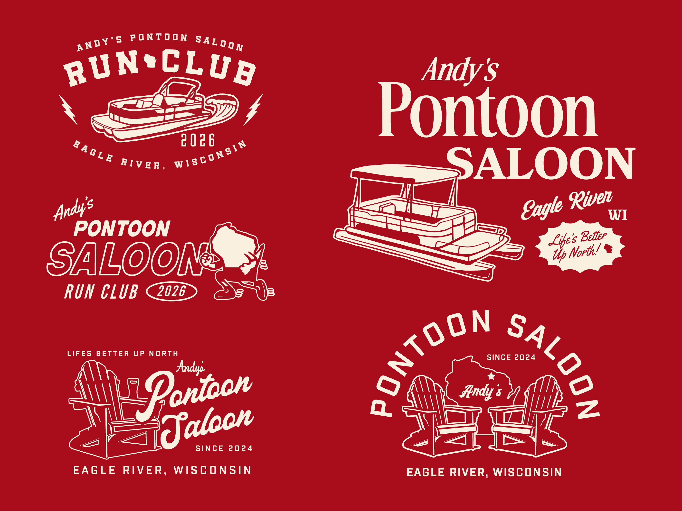 Pontoon Saloon Logos