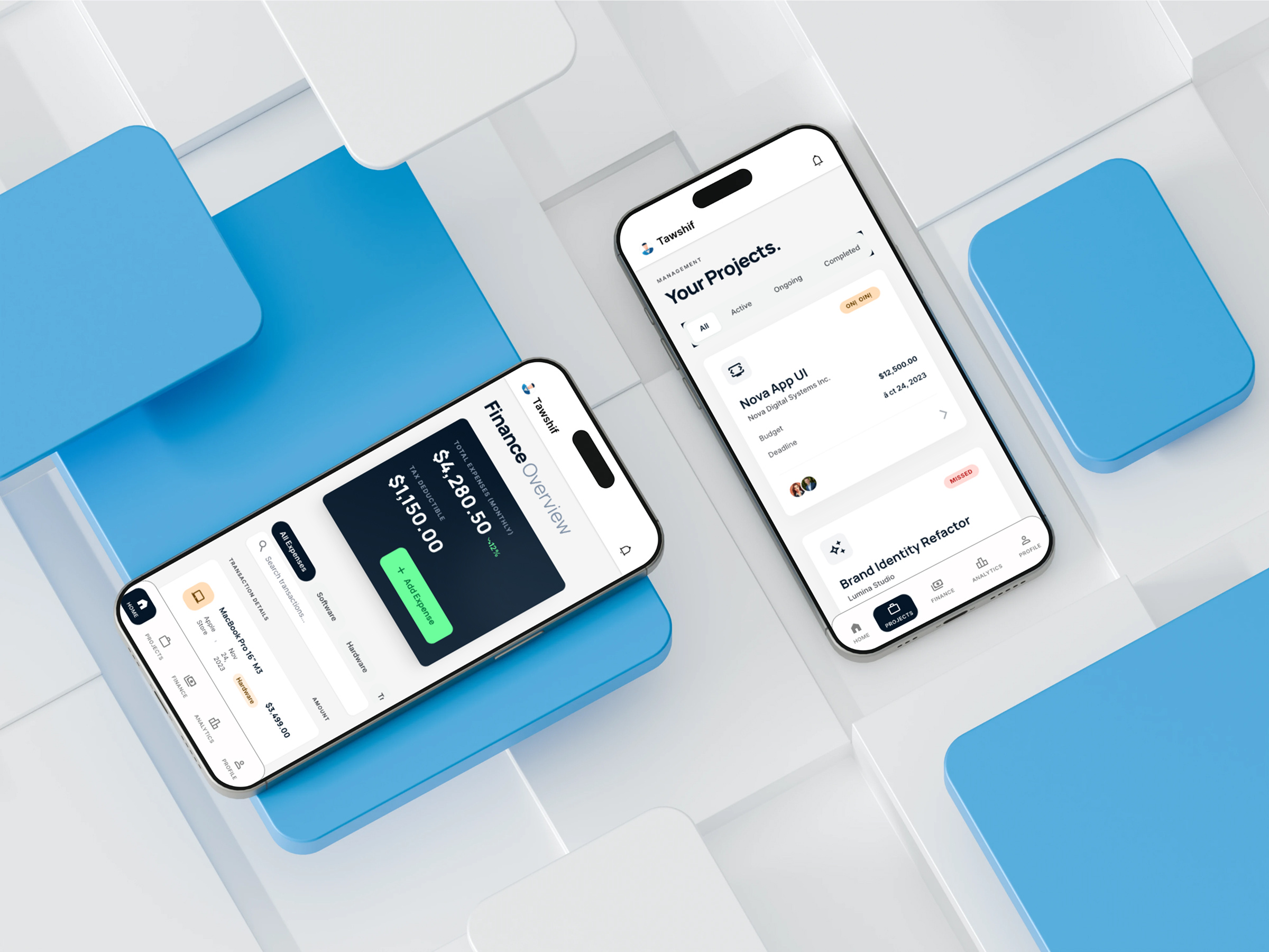 Example of Modern Mobile App & Web UI/UX Design