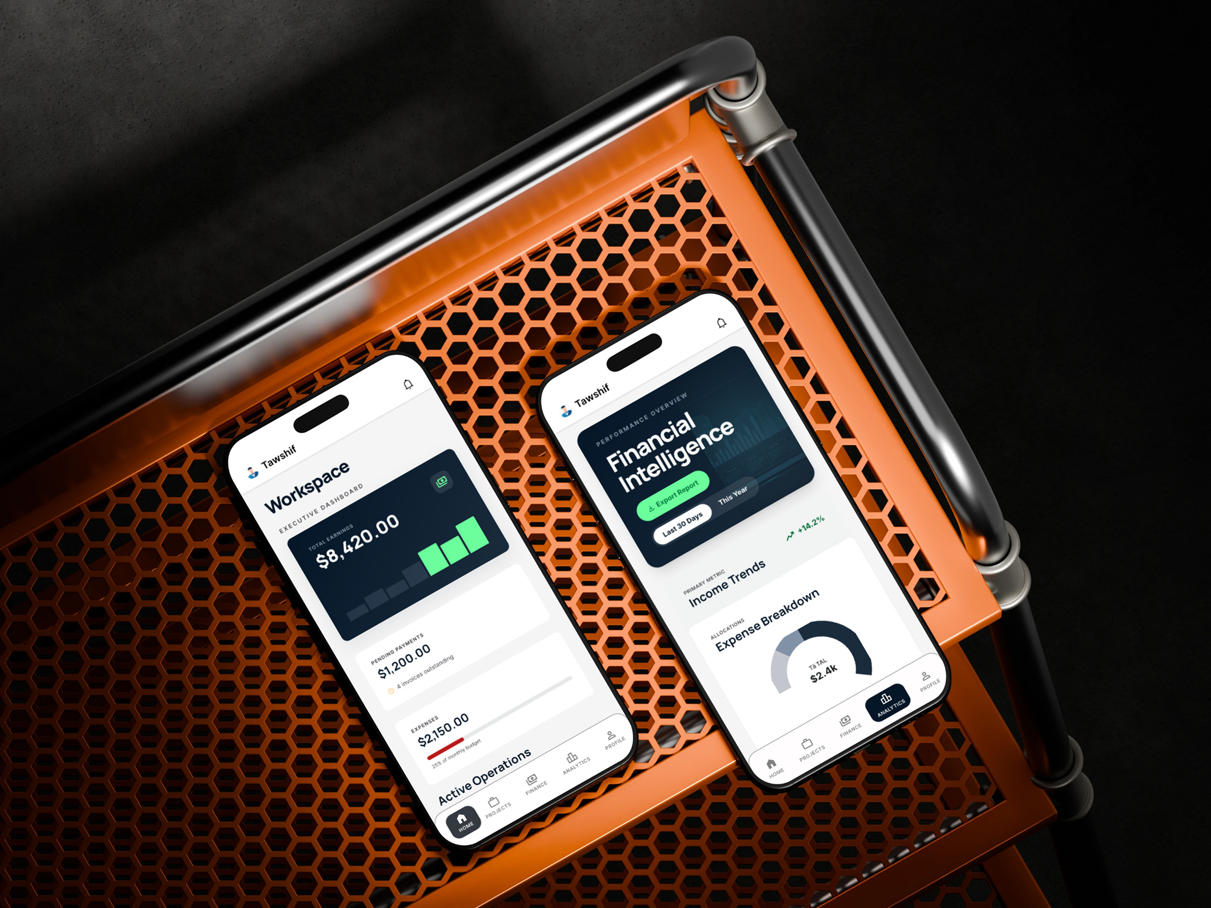 Example of Modern Mobile App & Web UI/UX Design