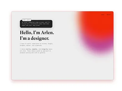 Minimal Portfolio Design for Product Designers cleanui delcoit graphic design minimalism personalbrand portfolio productdesign ui ux webdesign