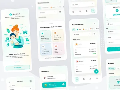 Nanny Tracker App admin babysitter caregiver childcare expenses family household management mileage nanny parent payment payroll records salary timesheet tracking