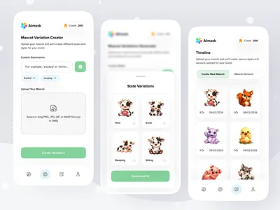 Mascot Creator App asset automation avatar branding character characterdesign content creation creative creator emotion generator identity marketing mascot mascotdesign sticker