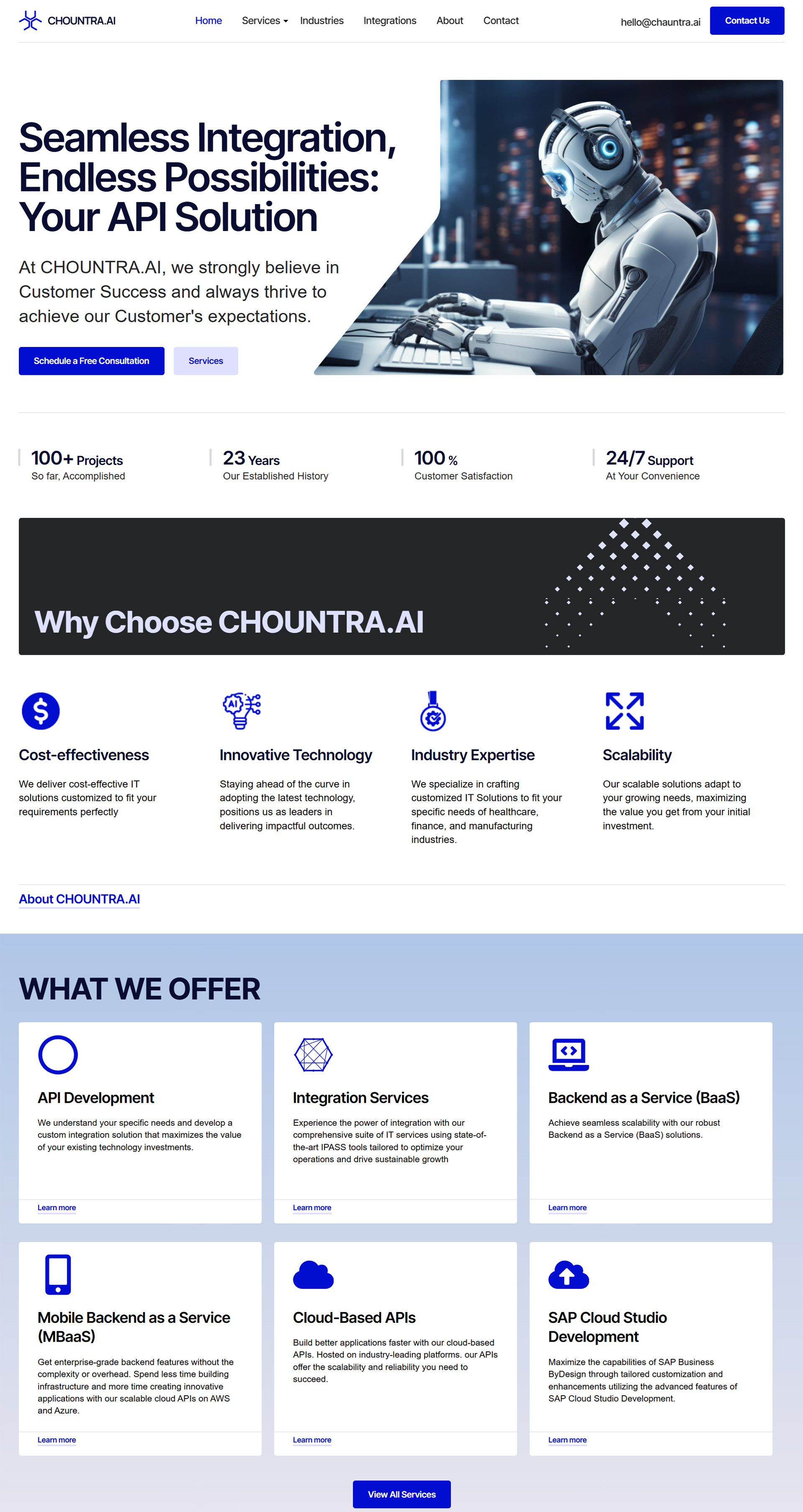 CHOUNTRA.AI Website website