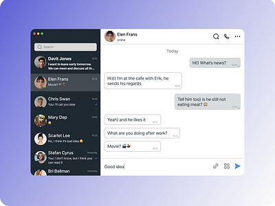 Daily UI 013 | Direct Messaging chat daily ui 013 | direct messaging design direct messaging message