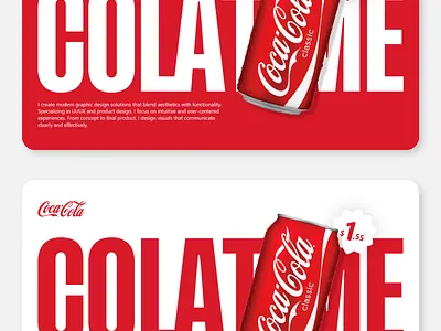 Coca Cola website page design ai animation branding coca cola cola dribbble graphic design landing page modern red soda ui water website white