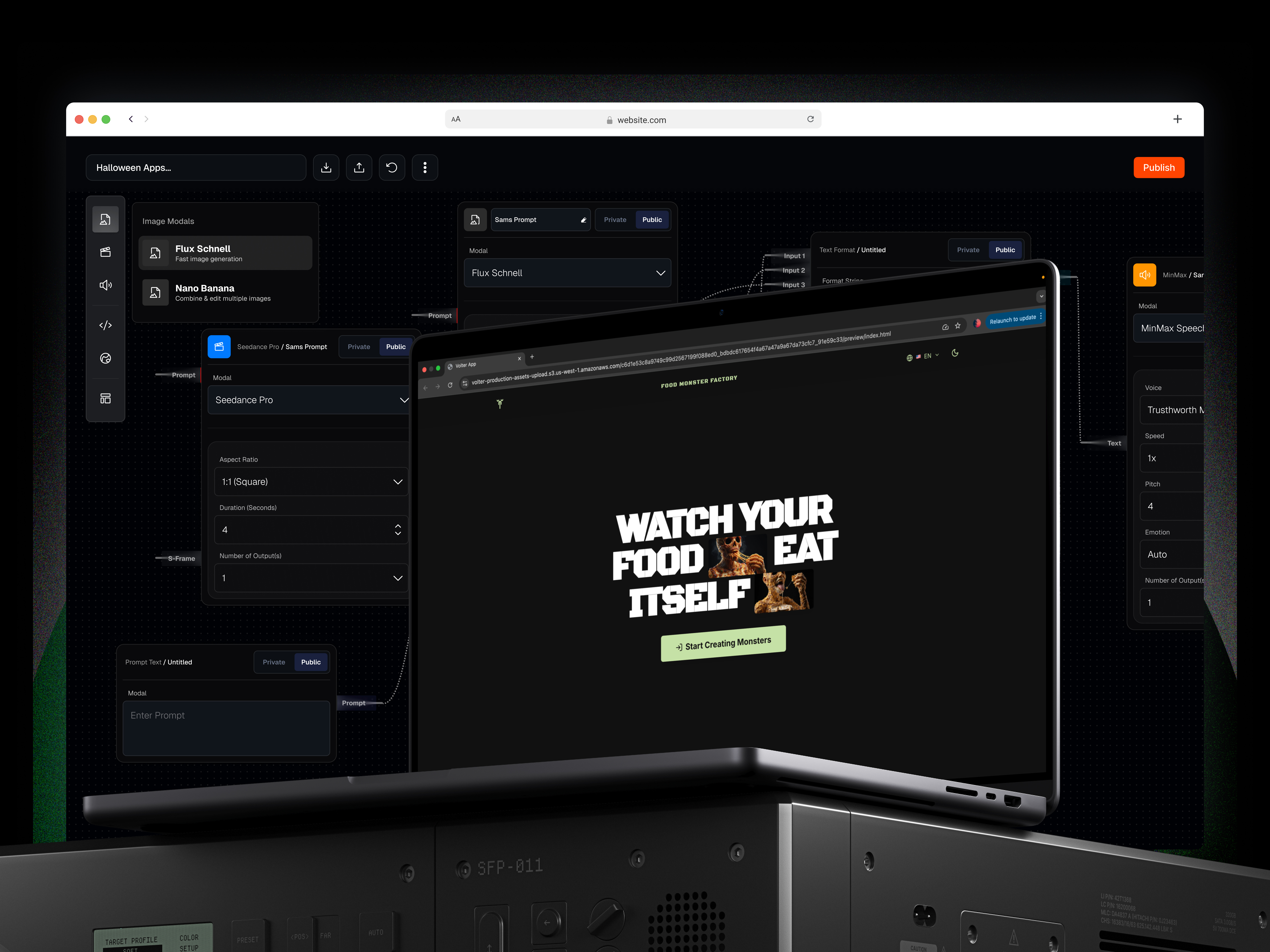 AI Workflow Editor 3d ai app blue color colour design graphic design green minimal motion graphics red typography ui ux vector web3 webapp workflow workflows