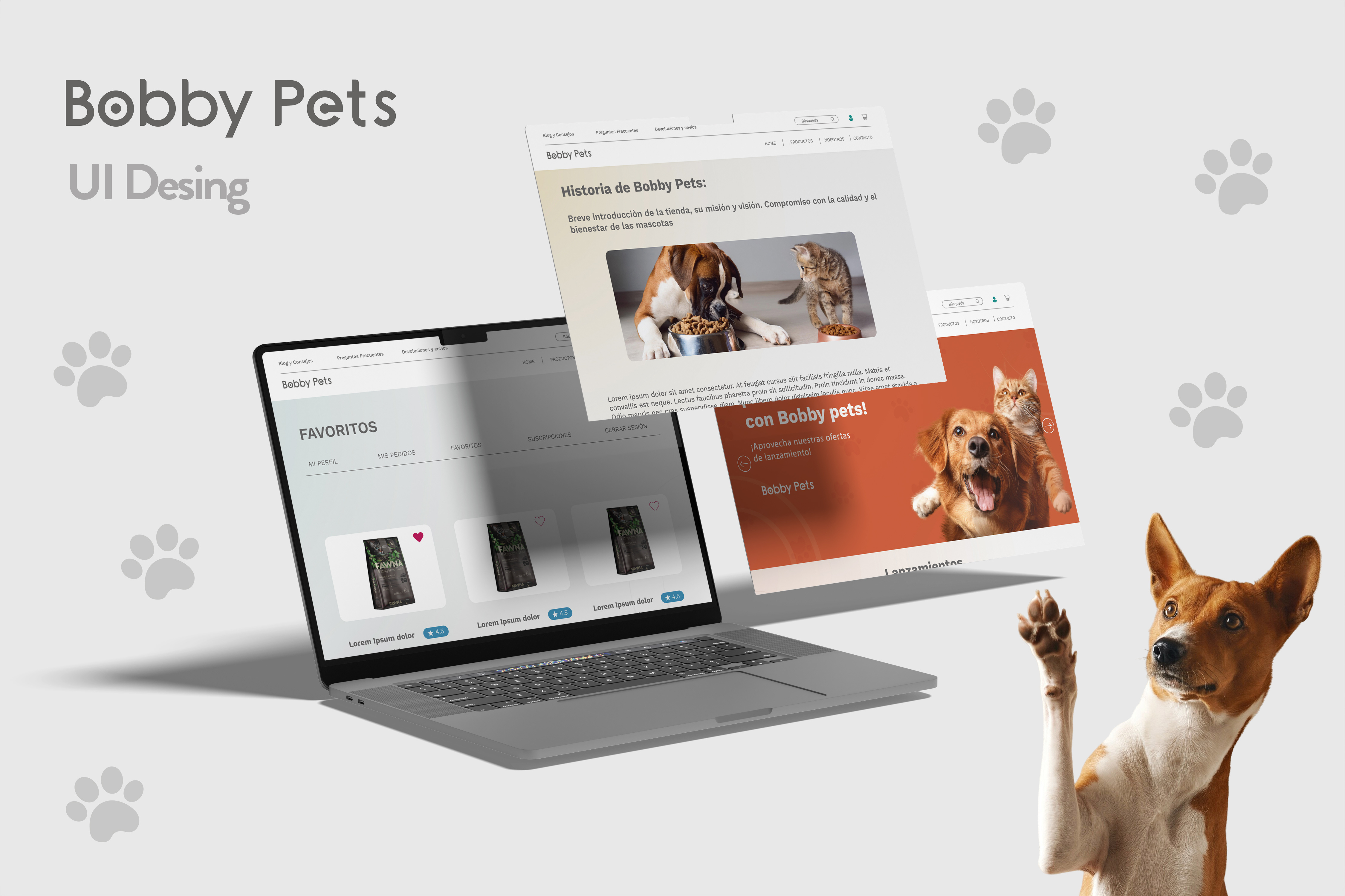 Bobby pets - UI desing