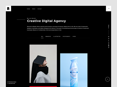 Based. Creative Digital Agency design interface minimal product service ui ux web website