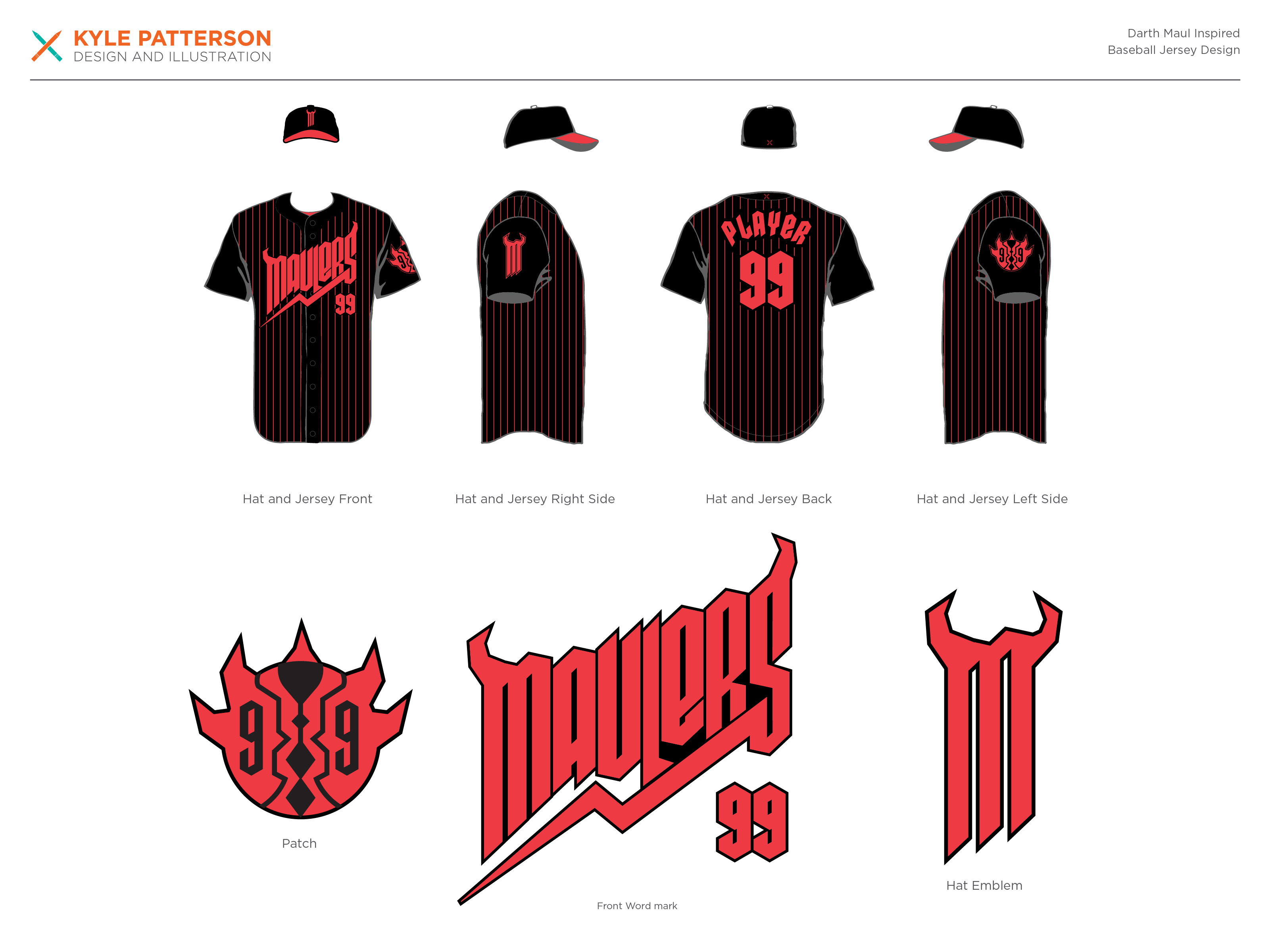 Darth Maul Inspired Jersey Design