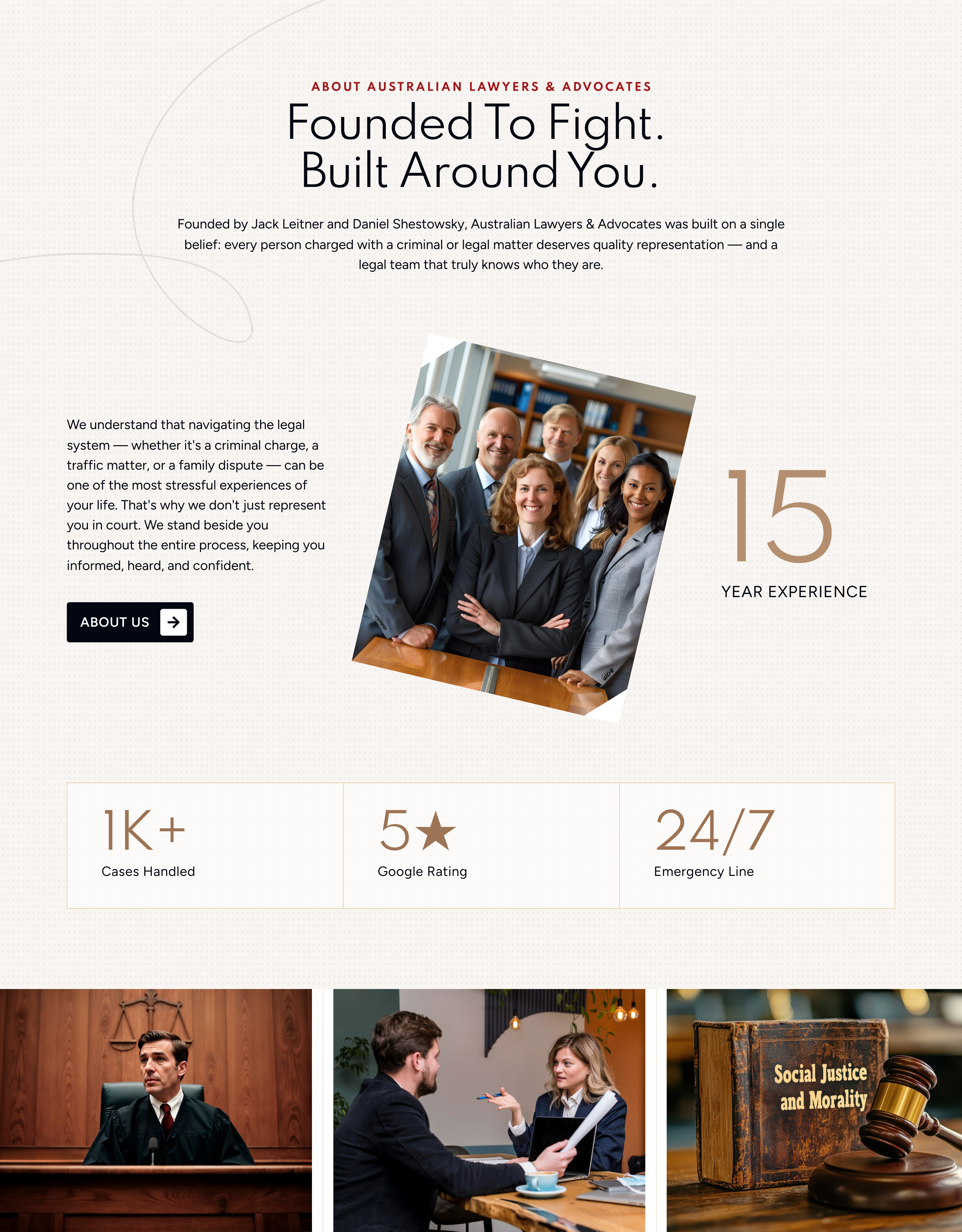 Australian Criminal Law Firm Website UI/UX Design by Waa Techdigital on ...