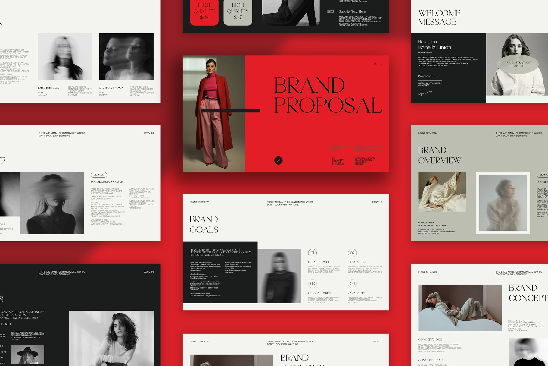 Brand Proposal Presentation Template by Impreza on Dribbble