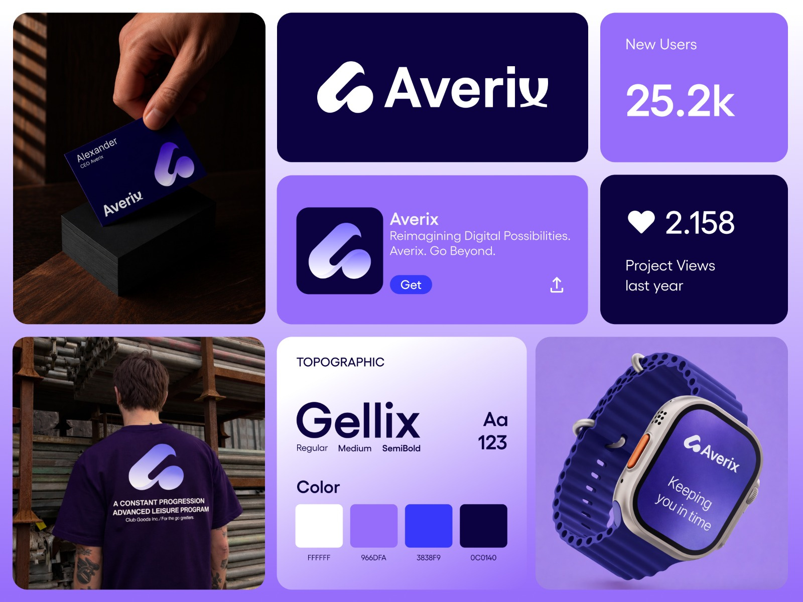 Example of Averix – Modern Tech Brand Identity Design