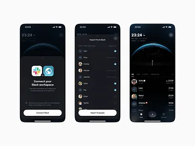 Timezones App app design clean design minimal mobile mobile app modern ui ux