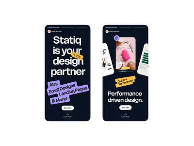Stories for StatiqClub clean design ig story minimal modern story ui ux