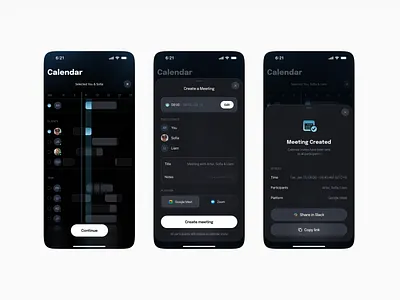 Timezones App - internal project app design clean design minimal mobile mobile app modern product design ui ux