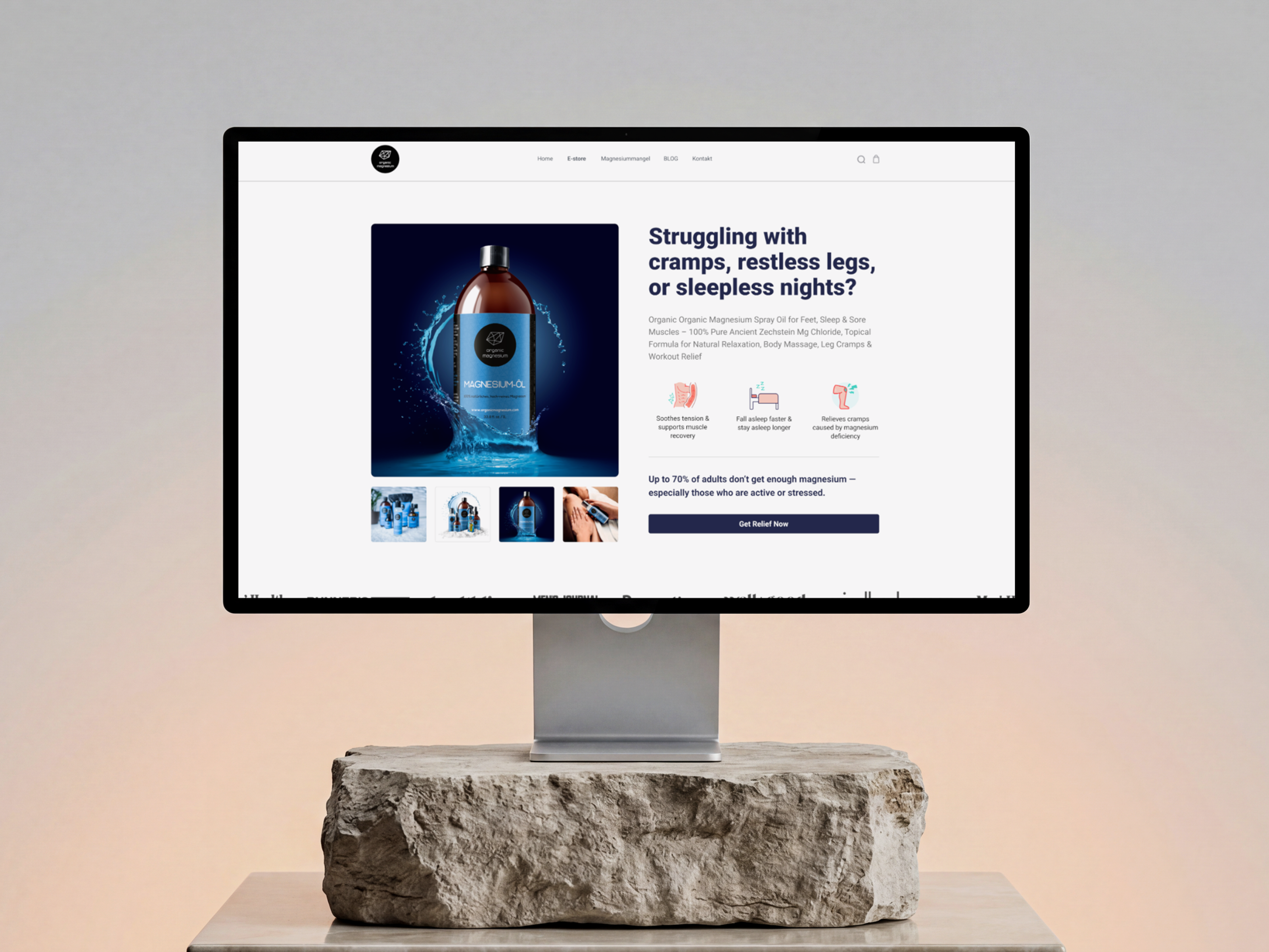 Supplement Spray Landing Page