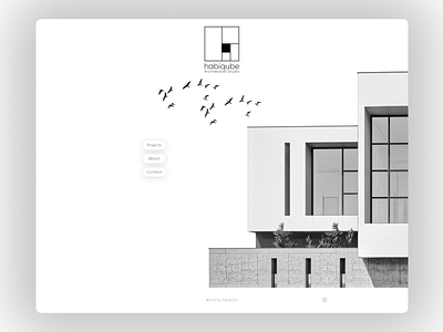 Habiqube Architecture Studio architecture architecture studio design figma graphic design ui web web design website website design wix