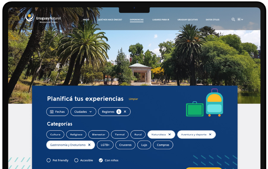 Web design - Ministry of Tourism in Uruguay design graphic design responsive design ui ux uxui video web design wordpress