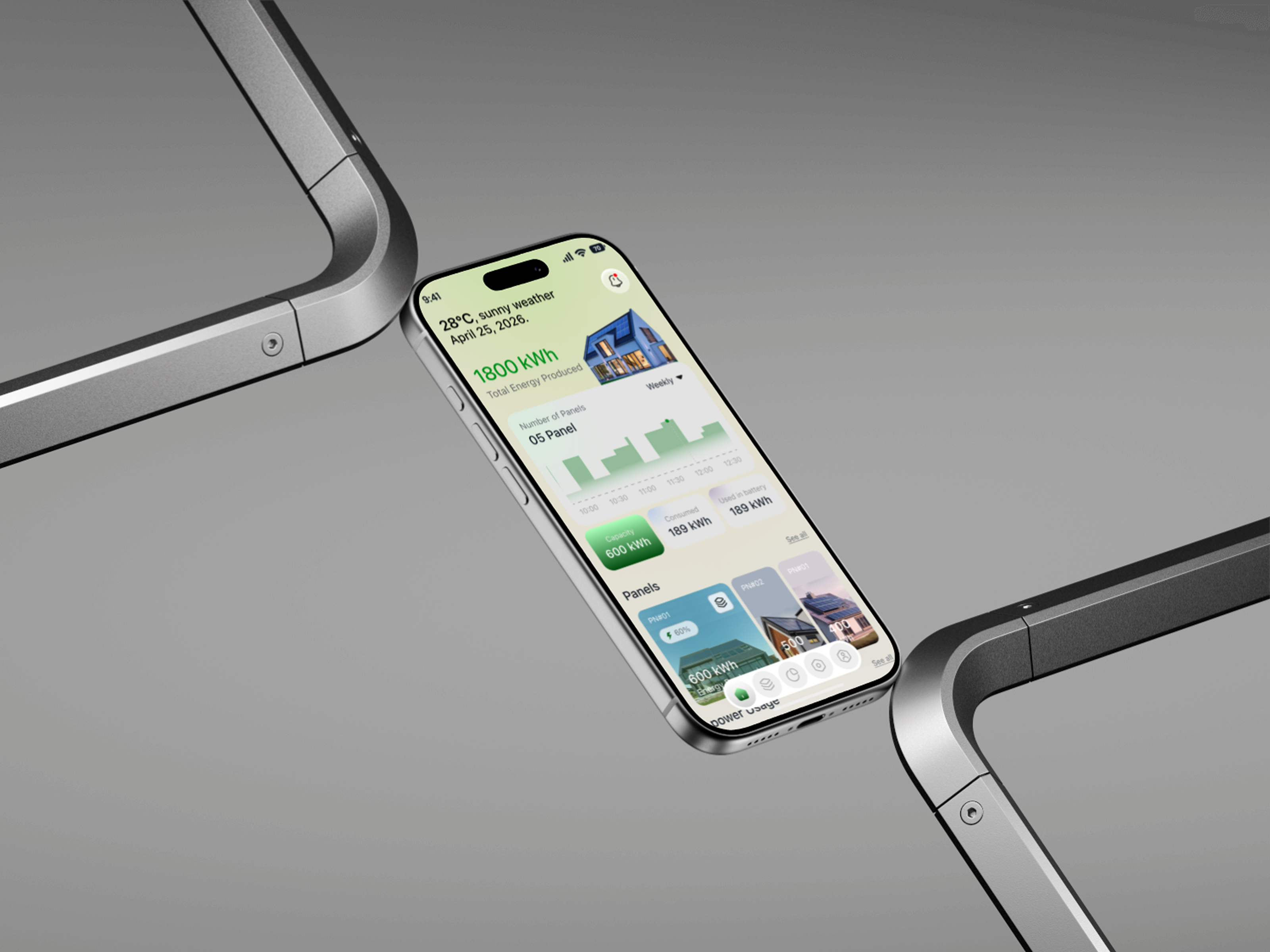 Smart Solar Energy App – Dashboard Mobile UI analytics ui app design clean ui dashboard ui data visualization eco app energy app figma design green energy minimal ui mobile app ui modern ui olar product design renewable energy smart home solar app ui design ui inspiration ux design