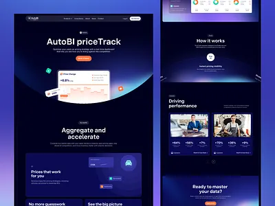 AutoBI – CRM Landing Page for Automotive ai landing page ai tool ai website artificial intelligence automotive website b2b saas business analytics crm crm landing page data analytics website homepage landing page design machine learning saas website sales web design website design website interface
