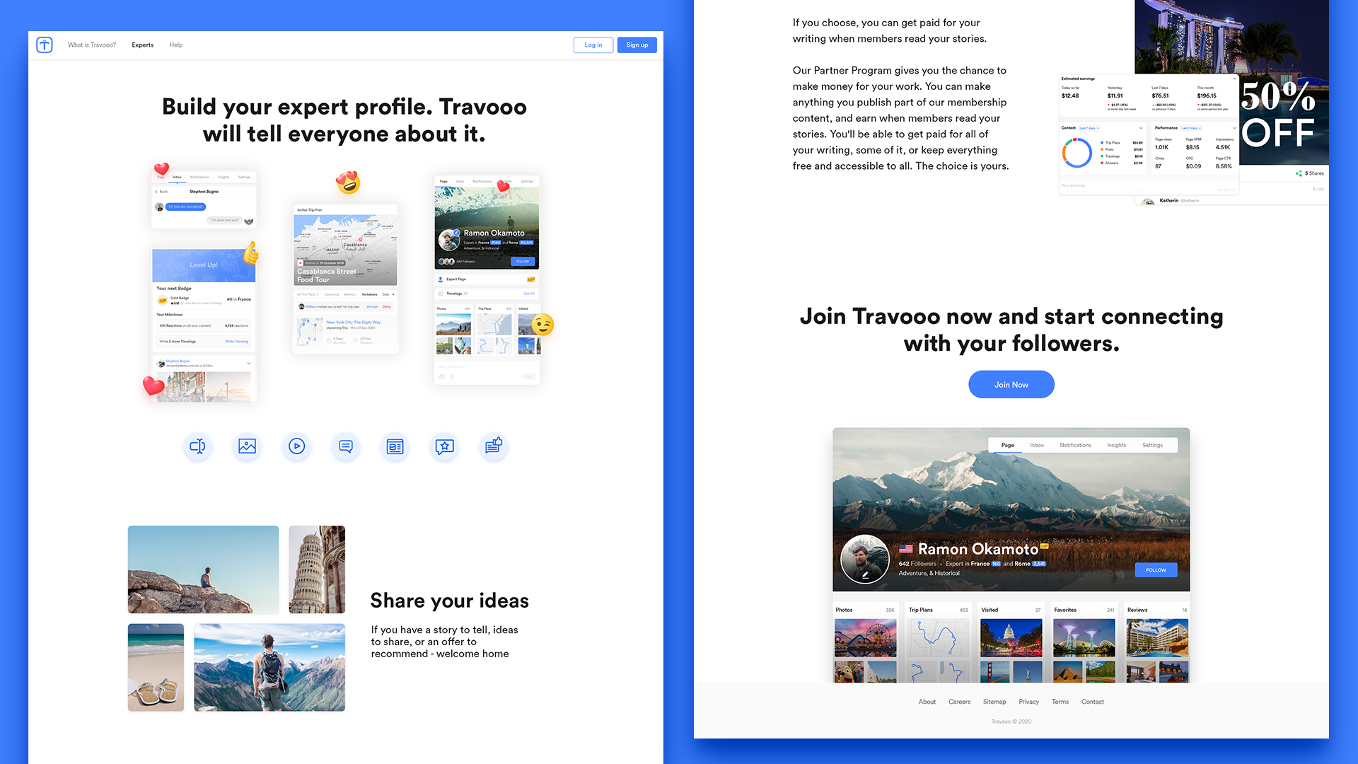 Example of Travel Platform Website