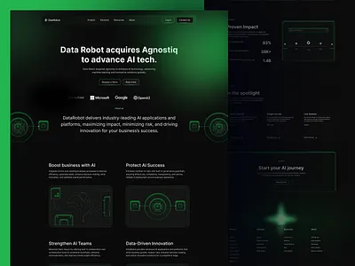 AI SaaS Website UI | Enterprise Machine Learning Platform Design ai saas website ui ai website enterprise software modern ui product saas design saas website startup website tech website ui ux design web
