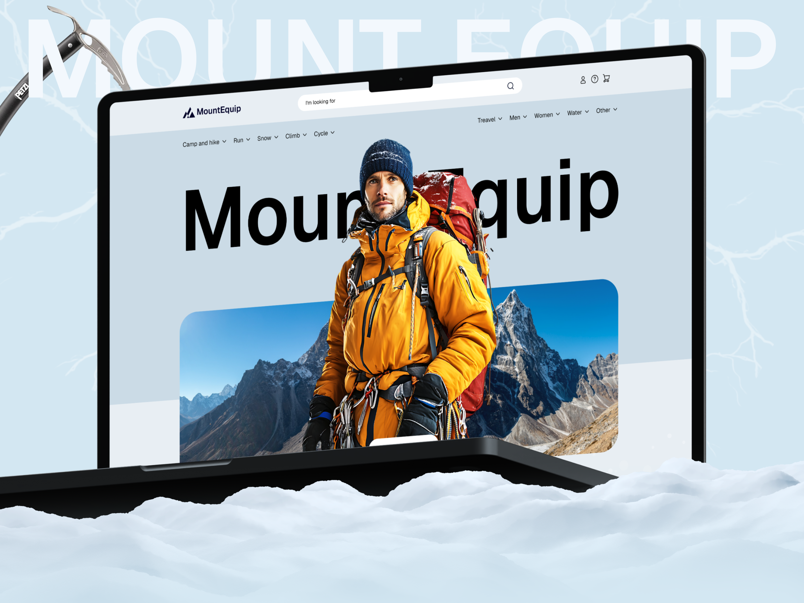 Mountain Equipment eCommerce Website Redesign clean ui ecommerce design ecommerce website modern ui mountain equipment outdoor gear shopping website ui design ux design web design web ui website design