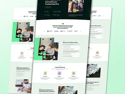 Vestpro – Investment & Wealth Management Website Design animation branding design graphic design ui uiux vector
