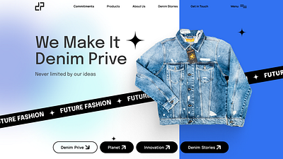 Jean's - New UI Design application button design fashion interface jean mesh gradient responsive sustainable ui ui design ux web website