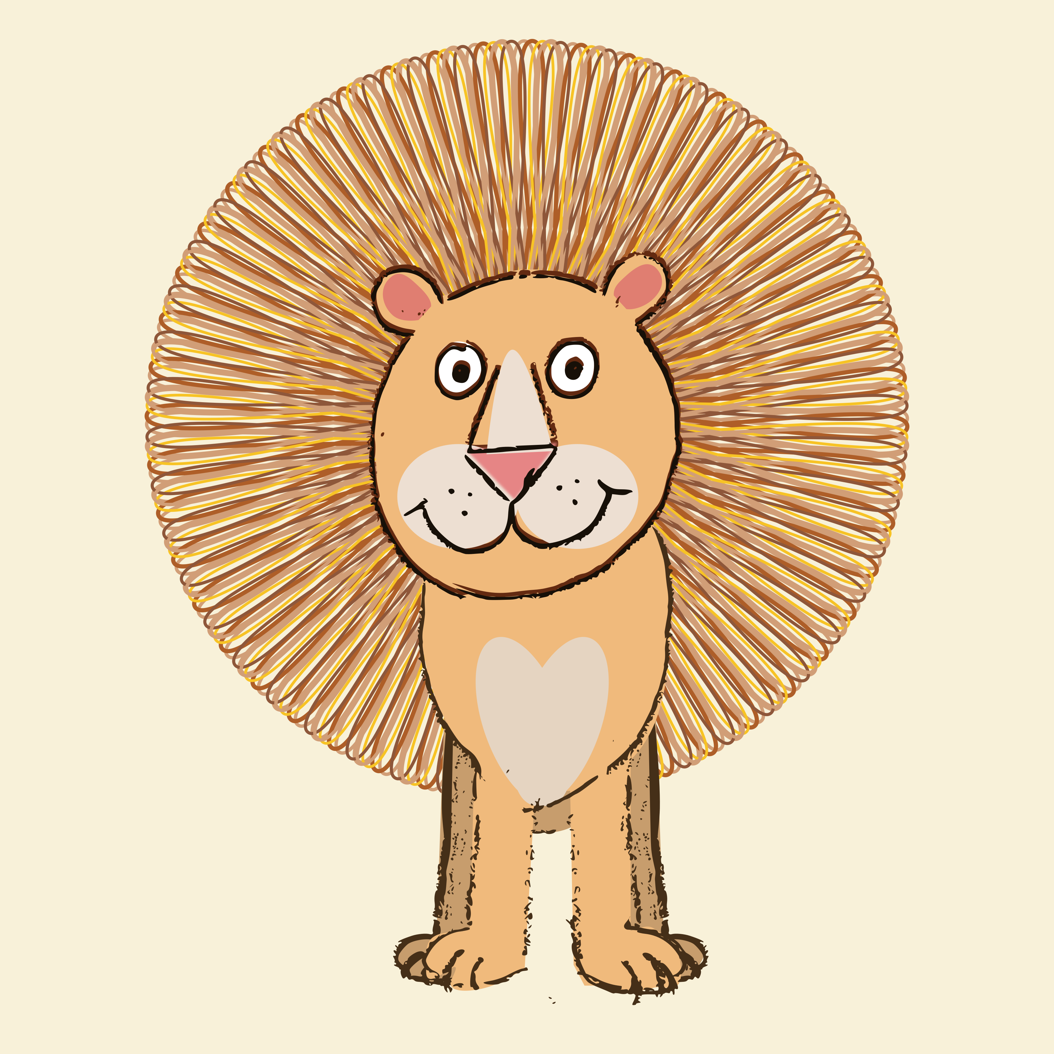 lion illustration lion noise shunte88 vector
