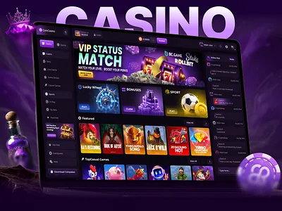 Gambling & Sport betting betting app betting platform casino casino betting casino design casino gambling casino home page casino interface casino template casino ui casino website gambling website jackpot slots design ux casino web casino