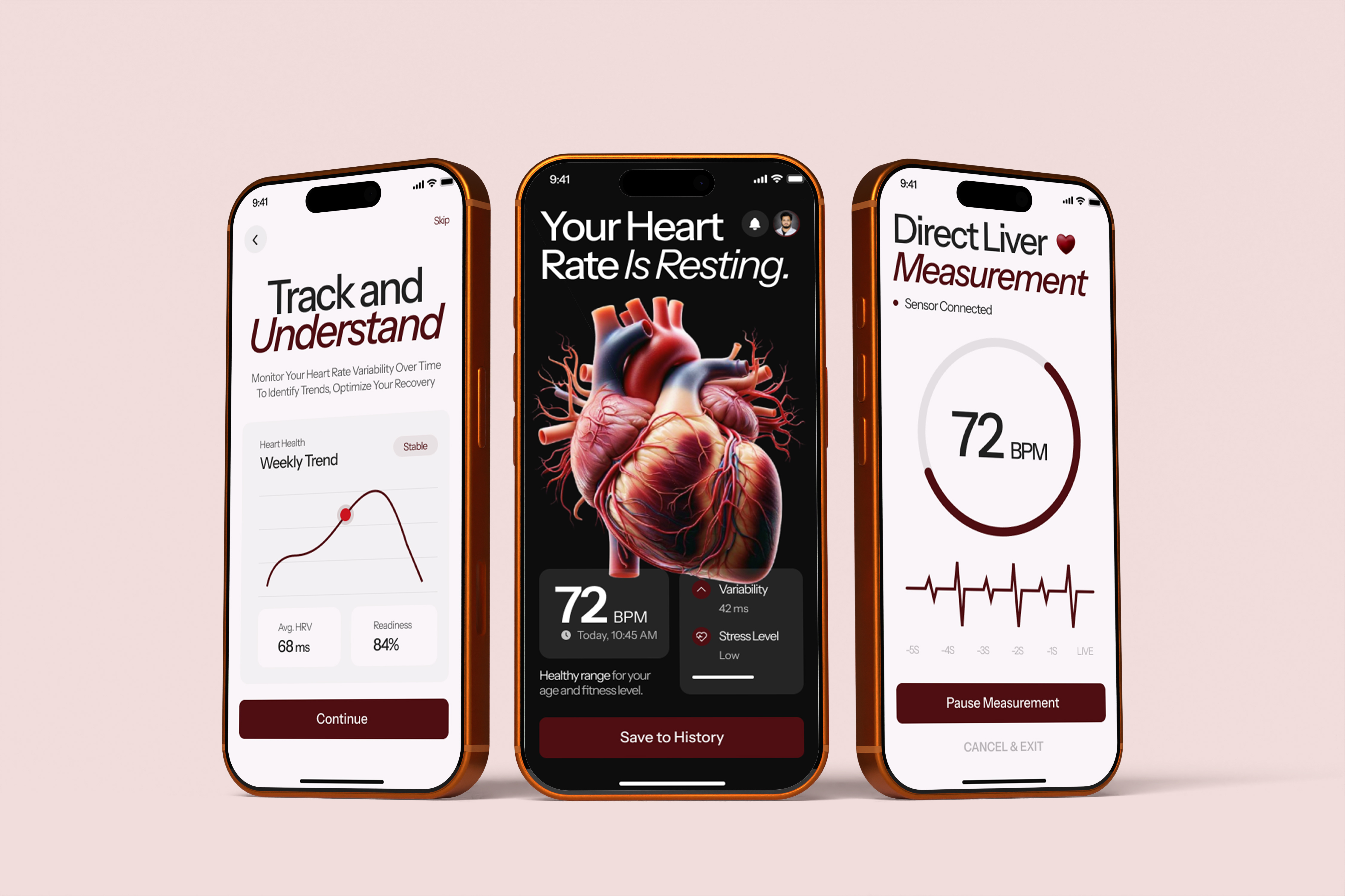 Heart Rate Monitoring App, Health & Fitness Mobile UI app design branding dashboard design inspiration dribbble figma fitness app health app heart rate medical ui mobile app mobile app design mobile app ui product design ui design ui ux ui ux design ux design