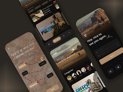 Myth Games ✧ Tour Guide app branding design mobile