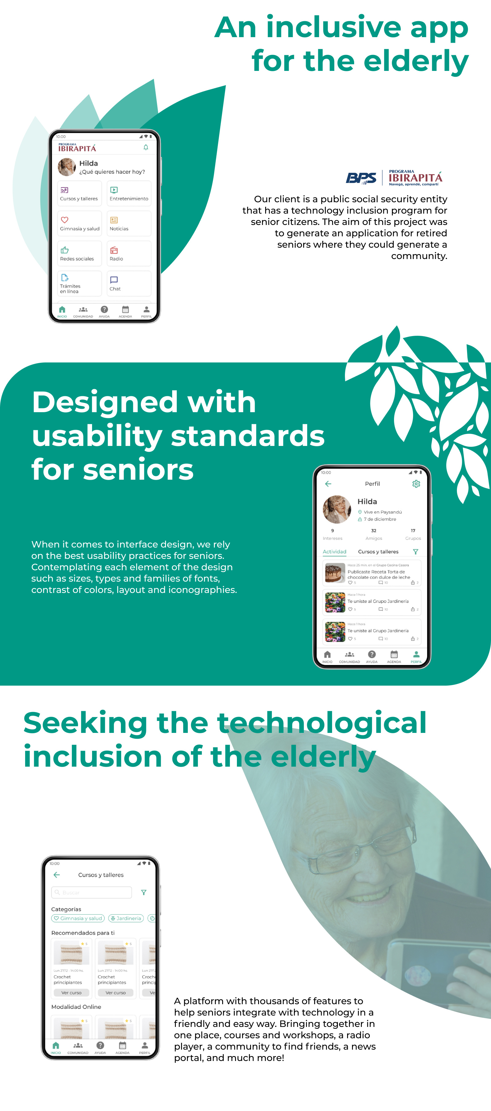 App - BPS Ibirapitá app app design graphic design inclusive mobile app ui ux uxui