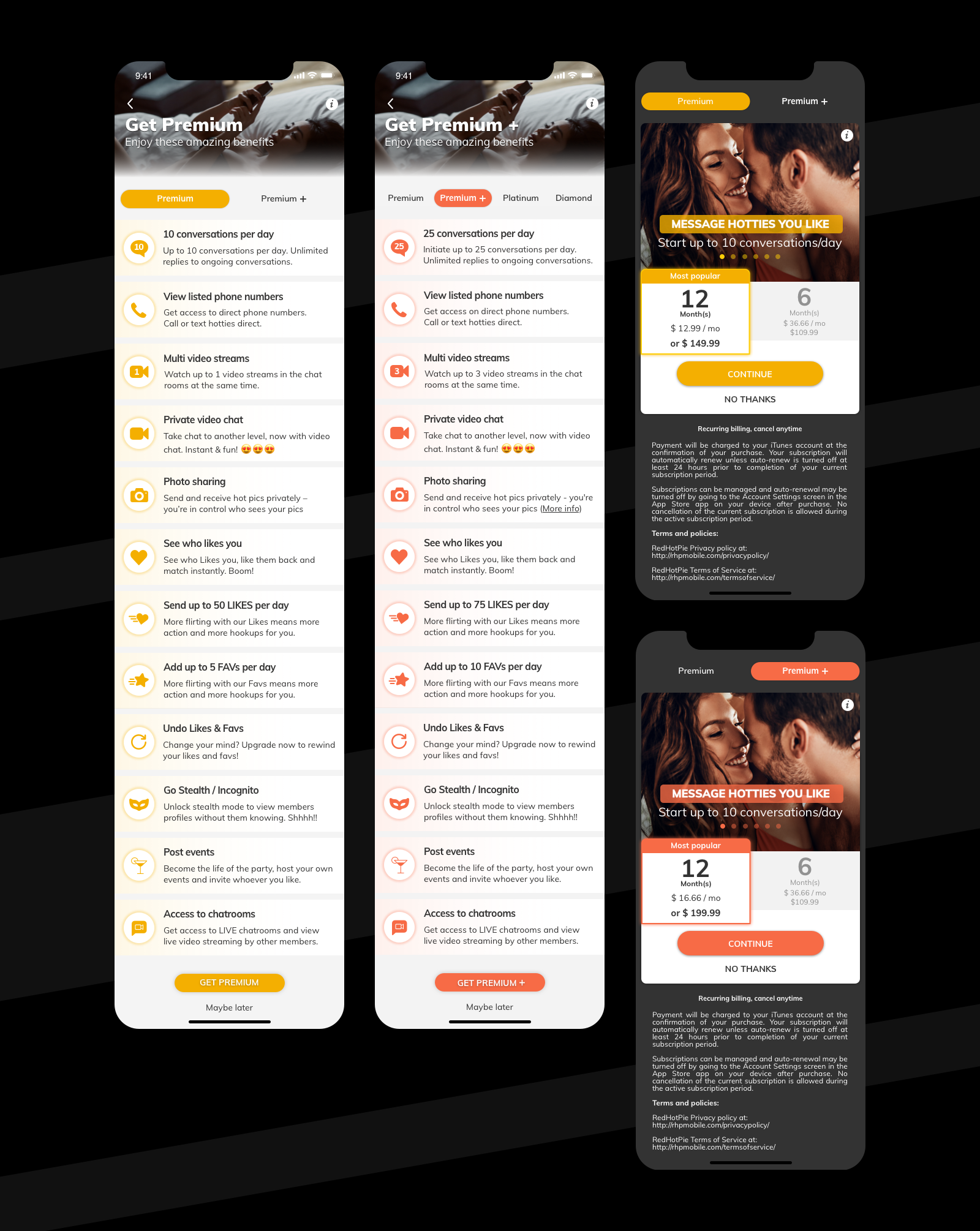 Subscriptions UI